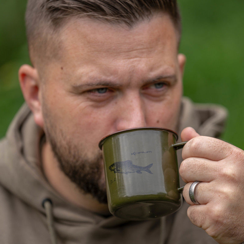 Korum Classic Enamel Barbel Mug